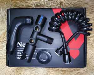 4in1 Heavy Duty SUS304 Black Bidet Spray Set with Valve Stainless Bathroom Toilet Spray
