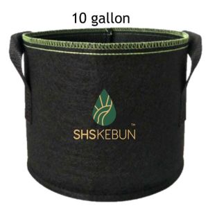 Medium 10 gallon Nonwoven Planter Bag 40 cm (D) x 30 cm (H) Pasu Fabrik Sederhana 37liter Penanam Bukan Tenunan  无纺布种植袋 SHS Kebun