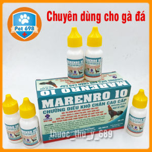 Hộp 10ml x 10 lọ Chuyên dùng cho gà đá MARENRO 10 -PET698