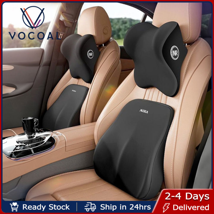 Vocoal Car Pillow Headrest Pillow Lumbar Pillow Neck Support Neck ...