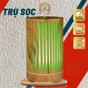 (HCM) Máy Khuếch Tán Tinh Dầu Trụ Sọc Xông Hương Thơm Tạo Độ Ẩm Thơm Phòng Kháng Khuẩn - Rô Organic