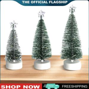 [BONDRE9]Miniature Christmas Trees Set of Three for Holiday and Christmas Party Decor Perfect for Home and Office