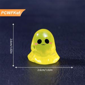 【PCWFKef】 5pcs dễ thương Dollhouse Luminous ma búp bê mô hình thu nhỏ DIY phụ kiện nhà búp bê trang trí Halloween đồ trang trí phát sáng trong bóng tối đồ chơi