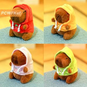 【PCWFKef】 พวงกุญแจกระเป๋าตุ๊กตาการ์ตูน capybara ตกแต่งแบบห้อยตกแต่งน่ารักตุ๊กตายัดนุ่นเดสก์ท็อปเครื่องประดับตุ๊กตารถพวงกุญแจของขวัญสำหรับเด็ก