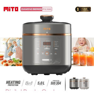 MITO Presto cooker PC 100 PC100 PC-100 5L 5 L 5-L Pressure Cooker 700 Watt / Digital Pressure Cooker - Diamond Series