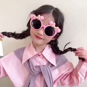 Childrens Sunglasses Girls Polarized Cartoon Sunglasses Radiation Protection Sunshade Glasses
