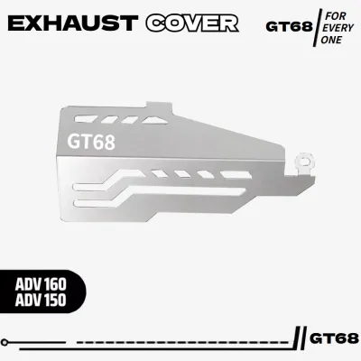 Exhaust Cover Honda ADV 160/ADV 150 Motorcycle Exhaust Protector Shield Steel Material Made in Thailand GT68