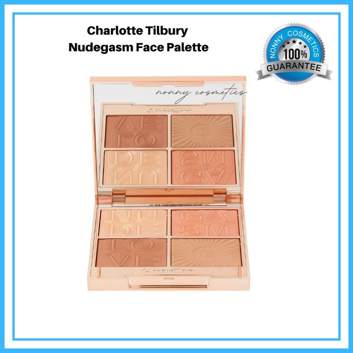 ไฮไลท์พุ่ง Charlotte Tilbury NUDEGASM face Palette ของแท้ 100% Lazada.co.th