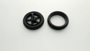 Baby Stroller Wheel Tire Compatible Bugaboo Butterfly Pushchair Rear Wheel Tubeless Tyre Cover PU Material Pram Accessories