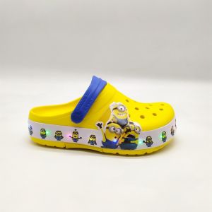 Sandal Crocss Anak Karakter Minion LED / Sandal Minion LED / Minion LED