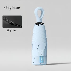  【COD】Ultra-Light Mini Umbrella Sun / Rain Umbrella UV Protection Portable Folding Umbrella with Hook Hangable Pocket Umbrella  sunny and rain easy to use when going out no need to worry about losing the umbrella