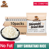 Mr.Squirrel Dry Shirataki Rice 3KG Konjac Keto Low Carbs 100G Portable Mini Pack