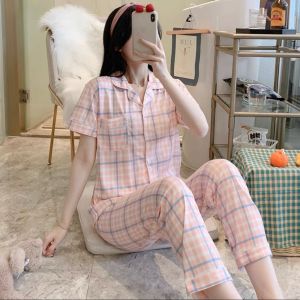 Baju Tidur Piyama Set Kemeja CP Import Premium / Lengan pendek Celana panjang / Stelan wanita dewasa