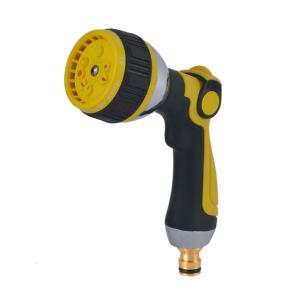 Professional 10 Mode Watering Nozzle With Thumb Activated Control Metal Construction Suitable For Vehicle Patio Cleaning