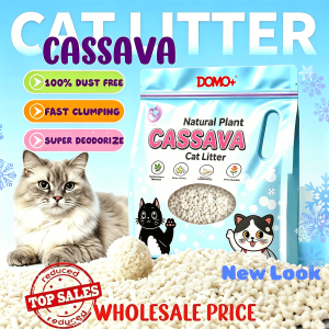 Premium Cassava Clumping Cat Litter DOMO+ Cat Litter Odor Neutralizing Dust-Free Easy Clean Cat Kitty Bedding 2.5KG Wholesale
