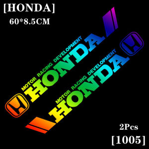 HONDA Windshield Stickers Laser Rainbow Decals Waterproof Front Rear Window Stickers Windshield Decals