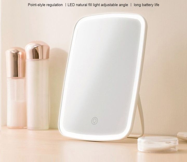 JORDAN&JUDY Makeup Mirror with Light Touch Switch Control Portable