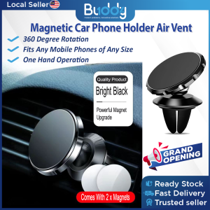 [READY STOCK]𝗠𝗔𝗚𝗡𝗘𝗧𝗜𝗖 Car Phone Holder Air Vent Magnet Mobile Phone Car Holder For Cell Phone Car Mount Holder Universal