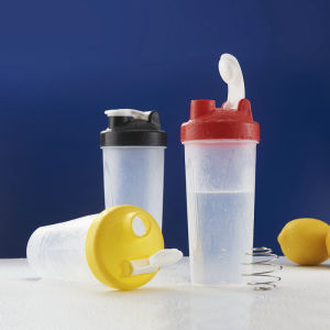 Bình lắc tập gym bình nước shaker thể thao 600ml có quả cầu lò xo giúp hoàn tan sữa bột và chất khó tan