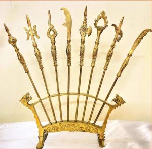 Bộ bát bửu chấp kích bằng đồng 4 cỡ: Cao 25cm-0.6kg Cao 33cm-1kg cao 42cm-1.2kg cao 65cm-3.8kg