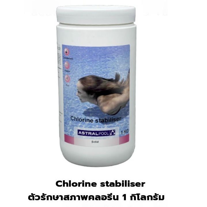 ASTRALPOOL Chlorine stabiliser ตัวรักษาสภาพคลอรีน ป้องกันการระเหยและถูก ...
