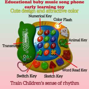 Educational Baby Music Song Phone Early Learning Toy益智宝宝音乐歌曲手机早教玩具Mainan Pembelajaran Awal Telefon Muzik Bayi Pendidikan