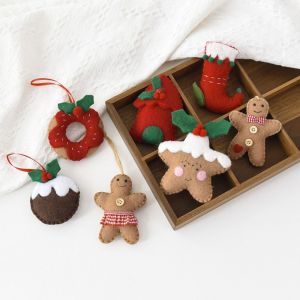 NAELIN Nhiều màu sắc Đồ trang trí treo Giáng sinh Cảm giác Phim hoạt hình Trang trí cây thông Noel Sáng tạo Vòng hoa hình ngôi sao Đồ trang trí treo Đồ dùng lễ hội