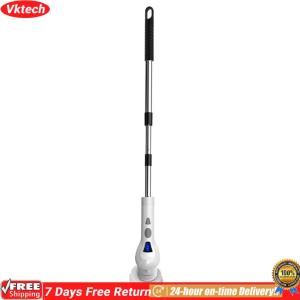 【Ready】【Vktech】Electric Spin Scrubber with 8 Replaceable Brush Household Cleaning Brush Cordless Shower Scrubber for Bathroom Car Floor