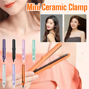 Mini Ceramic Hair Clamp Mini Straightening Curling Iron Dormitory Bangs Clamp Fast Heating Travel Essential
