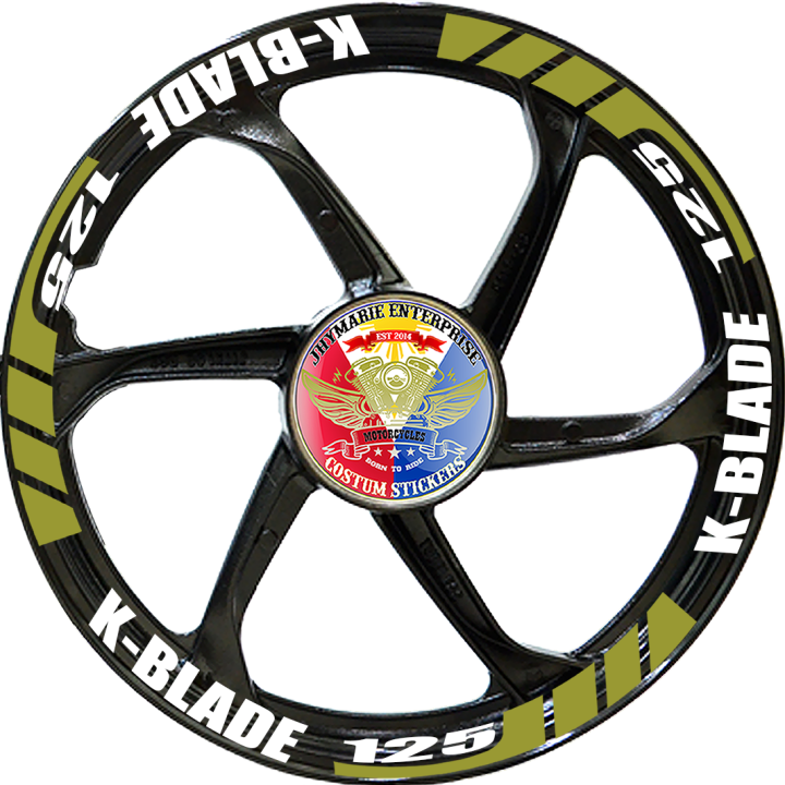 mags sticker for KEEWAY K-BLADE 125, set for mags front and rear - Main Image