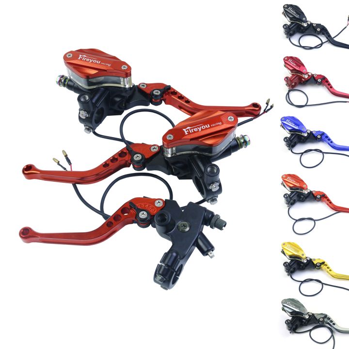 Motorcycle Brake Clutch Set Cable Line Hydraulic Master Cylinder Lever