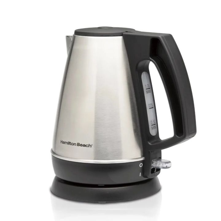 cuw660 1 Liter Electric Kettle Stainless Steel and BlackElectric