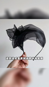 Trắng Tóc che hairband nửa hat Headband tiệc khiêu vũ thanh lịch Mũ phụ nữ bữa tiệc đêm mũ nón phụ kiện đội đầu