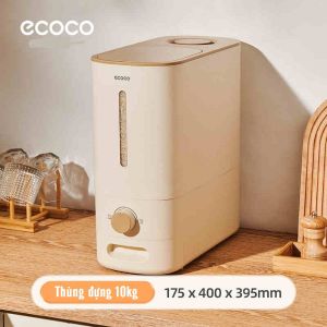 Thùng đựng thực phẩm nhà bếp thùng đựng gạo có ngăn kéo Ecoco E24205 loại 5L và E24206 loại 10L