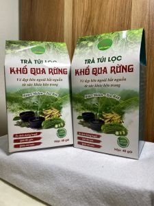 Combo 2 hộp trà túi lọc khổ qua rừng Bảo Khang (hộp 40 gói) có giấy kiểm định chất lượng mát gan hạ huyết áp tiểu đường cao huyết áp HN