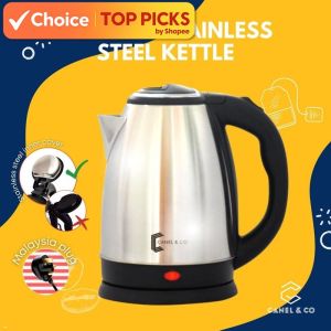 fast shipping -in stockStainless Steel Electric Kettle (2L) - Overheat Protection Automatic Switch Off Lightweight