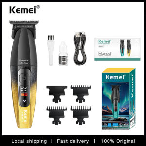 Kemei 1819 & 1817 8000RPM LED Strong Powerful Li-battery Professional Barbering Hair Clipper