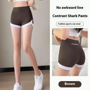 SEA AMILA กางเกงขาสั้นโยคะป้องกันการ Chafing ที่ทันสมัยสำหรับผู้หญิงกางเกงบางสวมใส่เพื่อความปลอดภัยในฤดูร้อน