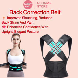 【FAMMY FAEY】Adult Anti-Hunchback X-Shaped Back Correction Belt Adult Posture Correction Belt Open Shoulder Female Scoliosis Invisible Special背部矫正带