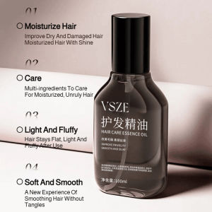 Nourishing Hair Oil Smooth & Shiny Finish/Oil-Free Hair Serum Long-Lasting Moisture/Lightweight Non-Greasy Hair Treatment/Dry & Frizzy Hair Care Solution