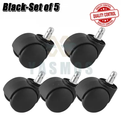 5pcs Office Chair Wheel Heavy Duty Swivel Chair Wheels Replacement Computer Gaming / Office Chair Wheel