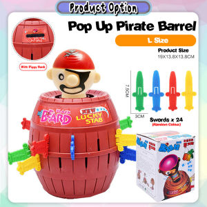 [Little B House] Pop Up Pirate Game  Pirate Barrel Running Man Roulette Pirate Game Toy 海盗桶游戏 Permainan Lanun -BT247