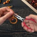 Needle Nose Pliers, 5 Inch, Needle Nose Pliers Set, 5 Pack, Small Needle Nose Pliers, Long Nose Pliers with Side Cutter, Spring Loaded Jewelry Needle Nose Pliers for Cutting and Bending Wire. 