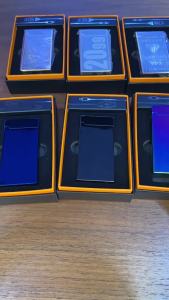 LZD  Gas-Electric in-One Inflatable Windproof Red Flame Charging Digital Power Point Number Display Hot