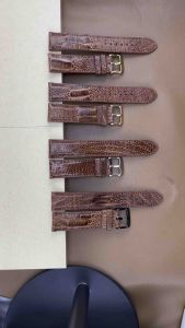 (Nâu Sáng) Dây đồng hồ da ĐÀ ĐIỂU THẬT cao cấp khóa cài nhiều Size 12 14 15 16 18 19 20 21 22 24mm