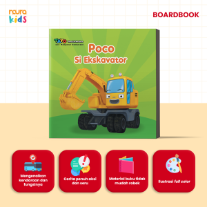 [Mizan] Poco Si Ekskavator - Boardbook Anak