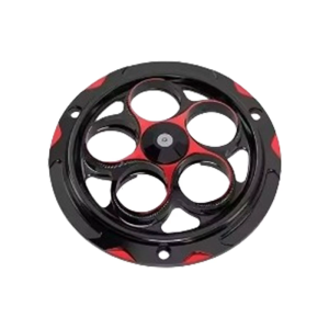 Motorcycle Engine Guard Aluminum Rustproof Protective Cover Cooling Fan Caps Easy Installation 145mm 5.7