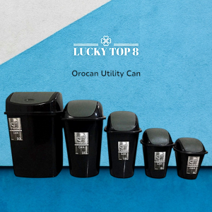 Orocan Trash Can/ Trash Bin/ Dust Bin/ Basurahan/ Waste Basket/Garbage Can/Swing Type Trassh Can/Orocan Utility Can
