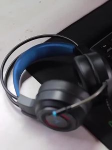(HD1)Earphones Wired Gaming Headset with Microphone Stereo Surround Bass 7.1 Channel USB 3.5mm Headphones Earbuds Gamer Helmet for PC Laptop Headsets