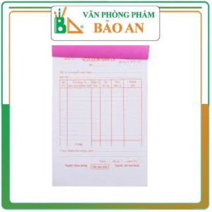 Sét 10 Hóa đơn bán lẻ 1 liên A5 đẹp có rãnh xé
